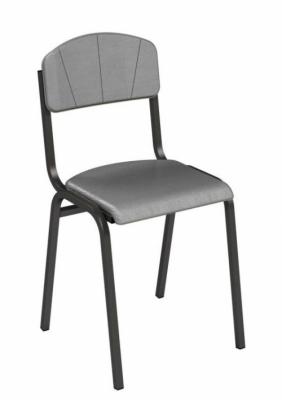 Стілець офісний напівм'який ISO, шкірозамінник БРІК